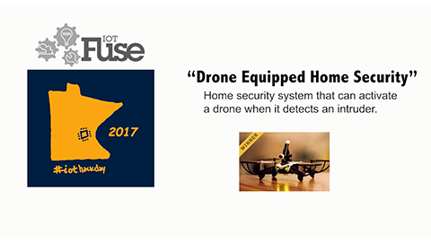 Drohne mit Haussicherheitsfunktion