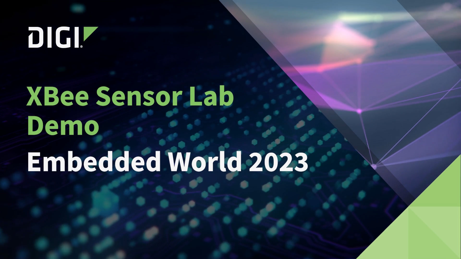 Live-Demo - Digi XBee Sensor Lab