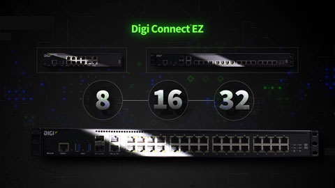 Einführung der seriellen Server Digi Connect EZ 8, 16 und 32