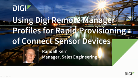 Profilmanager für Digi Connect Sensor