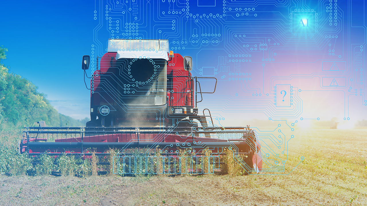Landwirtschaftliche Geräte mit eingebetteten Computern und AI