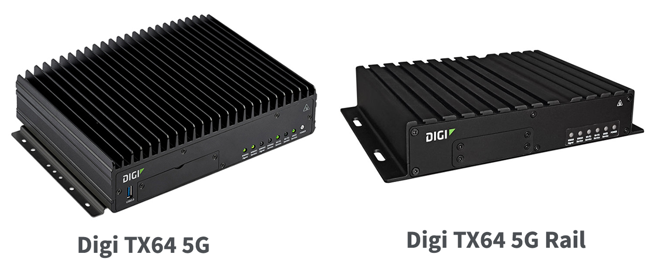 Digi TX64 5G und Digi TX64 5G Rail