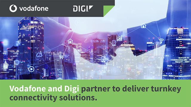 Digi wird von Vodafone als IoT Technologiepartner ausgewählt