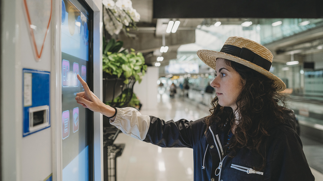 Interaktiver Kiosk und digitale Beschilderung