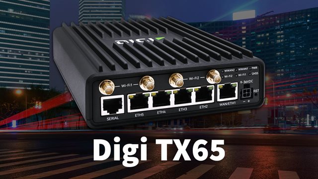 Wir stellen vor: Digi TX65 – ein speziell entwickelter 5G-Router für moderne Transportflotten