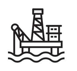 Überwachung von Öl- und Gasplattformen