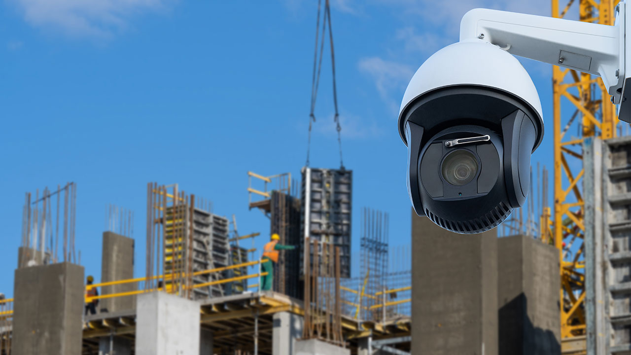Perimetersicherheit auf einer Baustelle