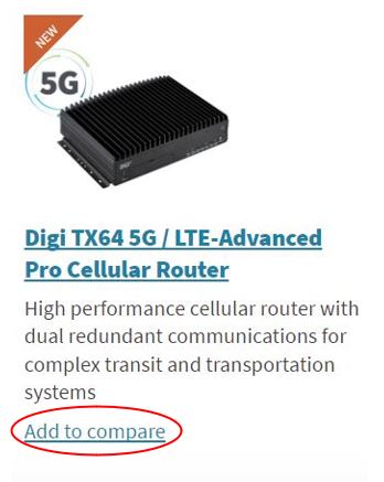 Einen weiteren Router zum Vergleich hinzufügen