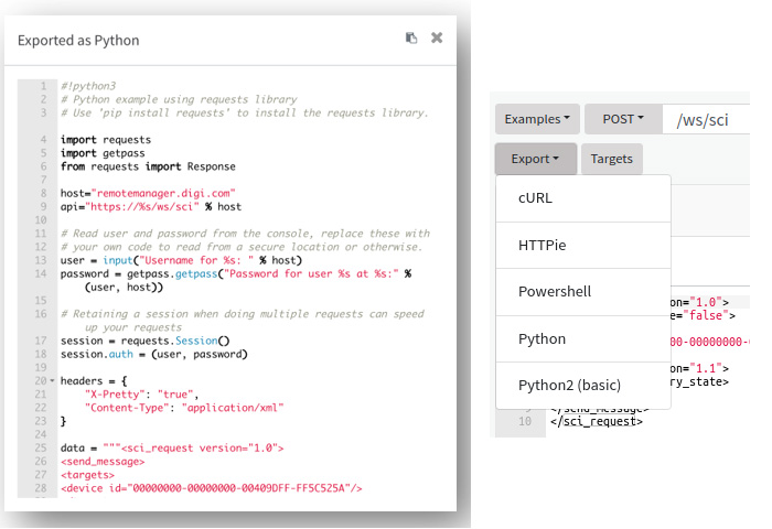 Python-Schnittstelle