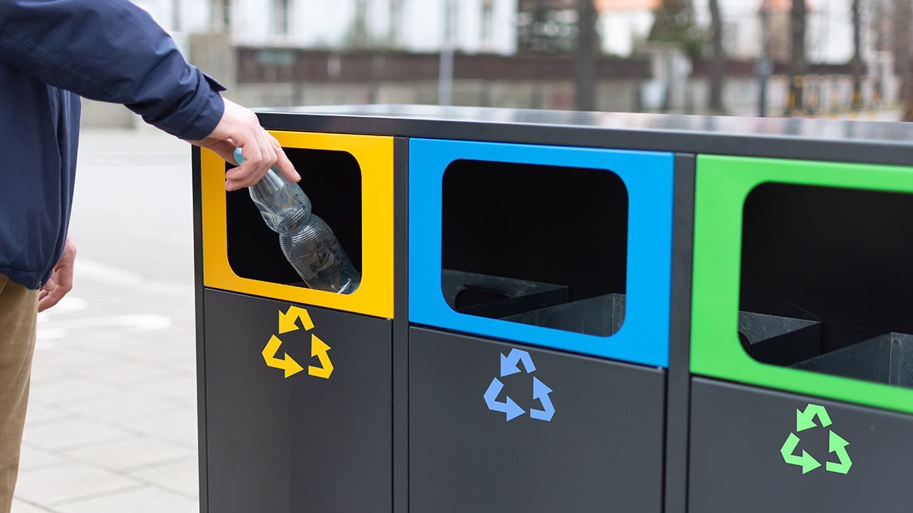 Städtisches Recyclingsystem