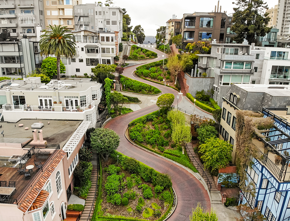Grüne Stadt - San Francisco - Lombard Street