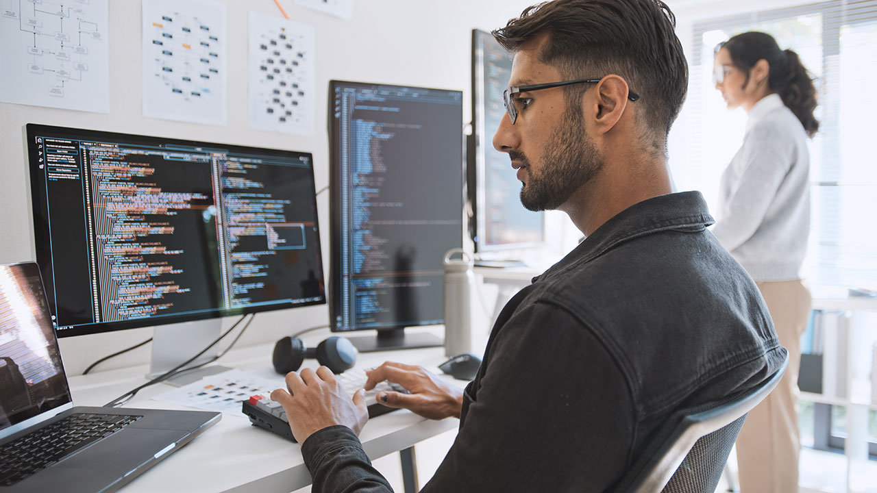 Netzmanager arbeiten mit Code