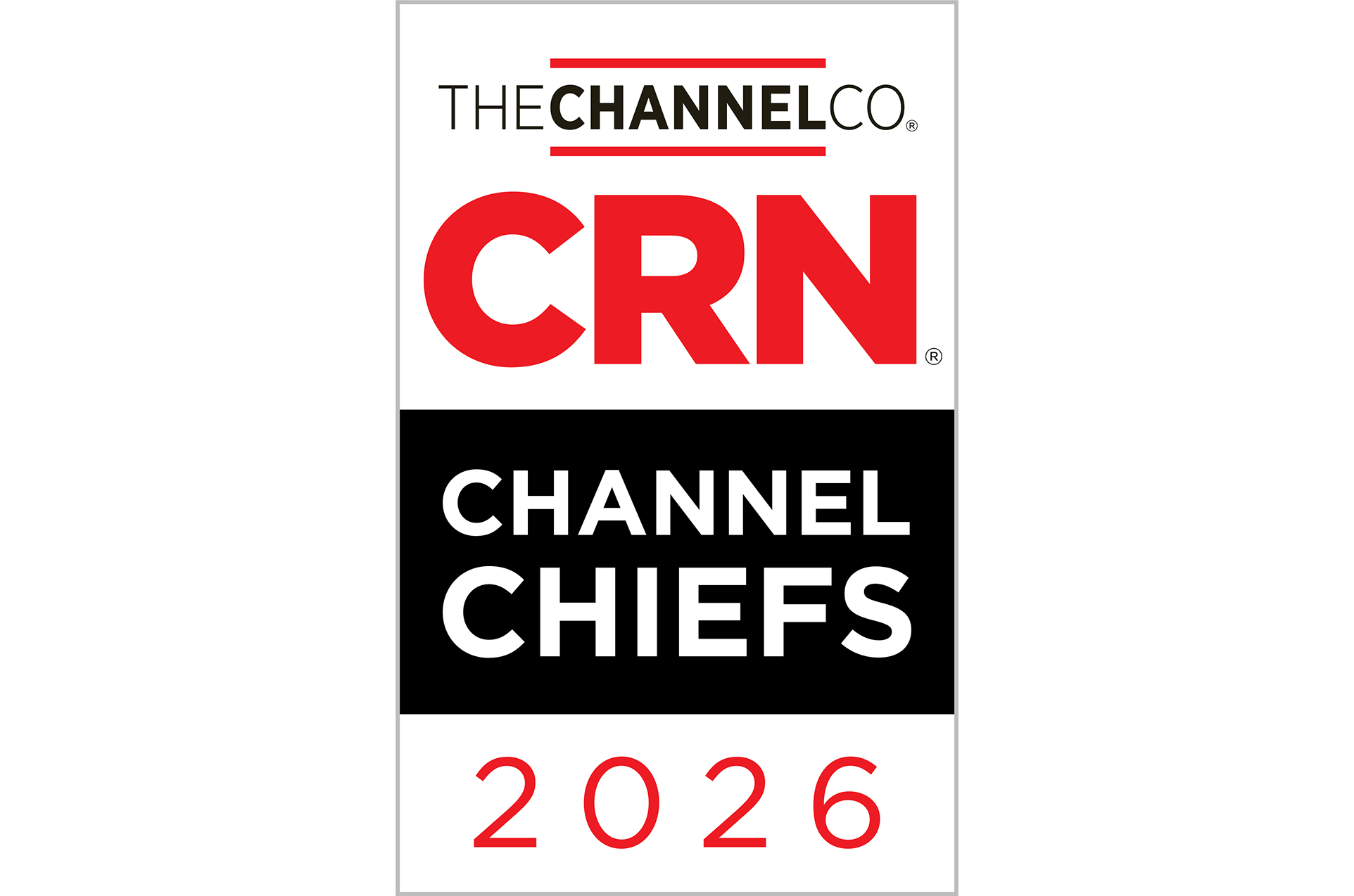 2026 CRN® Channel Chiefs Award