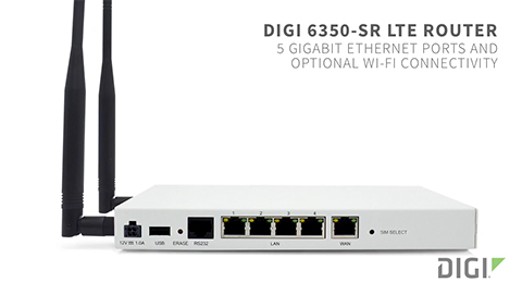 Digi 6350-SR LTE-Router mit WAN- & WWAN-Konnektivität 