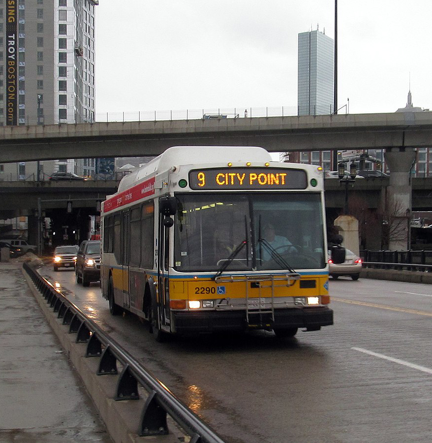 Bus des öffentlichen Nahverkehrs in Boston