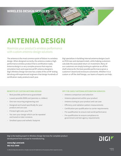 Datenblatt Antennendesign