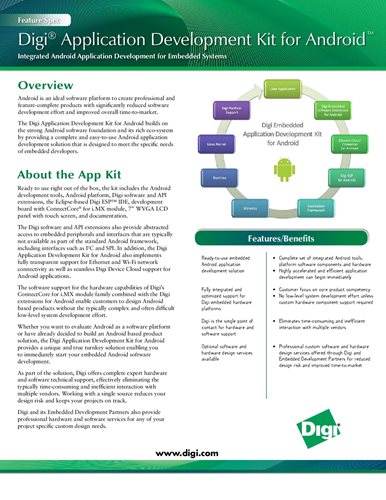 Digi Application Development Kit für Android™ Feature Spec
