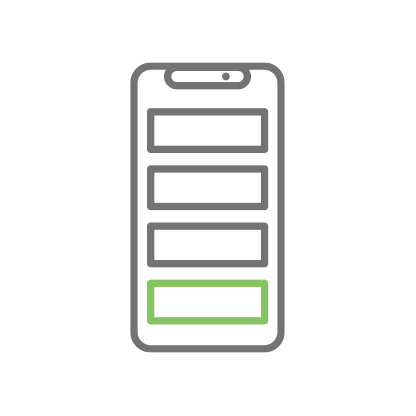 Smartphone-Symbol, das die Digi Axess Mobile App darstellt.