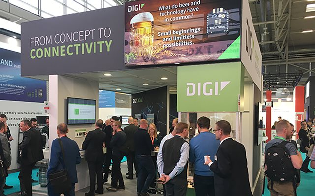 Embedded World 2019: Innovationen, Give-Aways und Erfrischungen auf dem Stand von Digi International