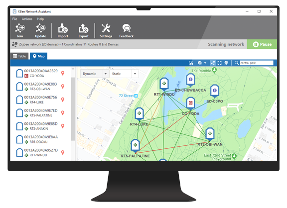 Digi XBee Netzwerk-Assistent